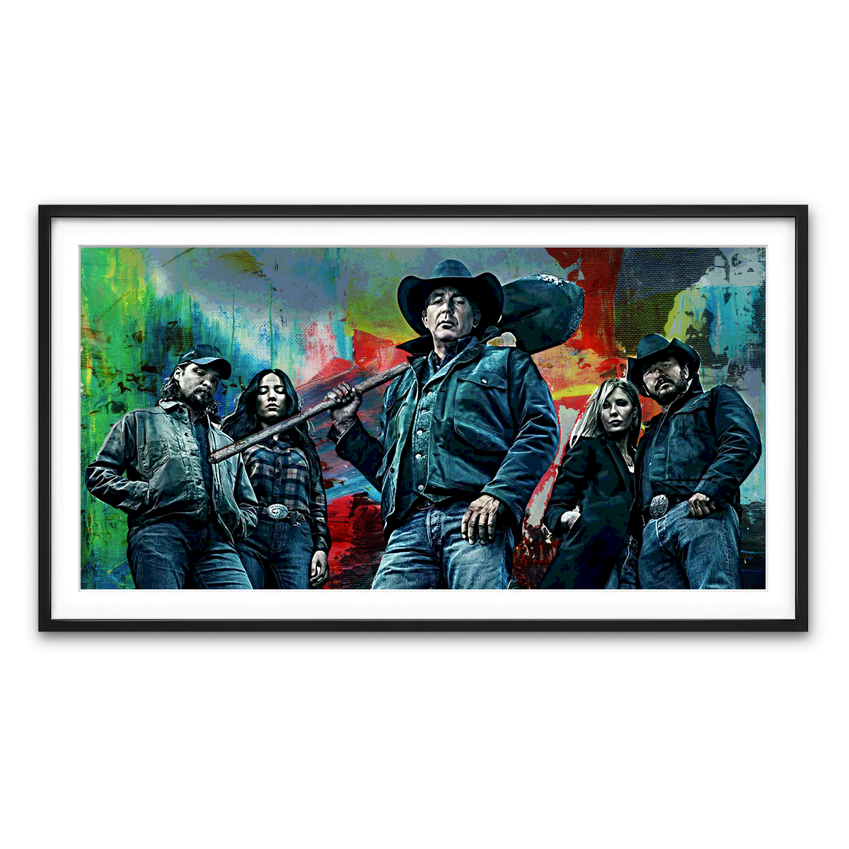 Framed Print 2x1 Black