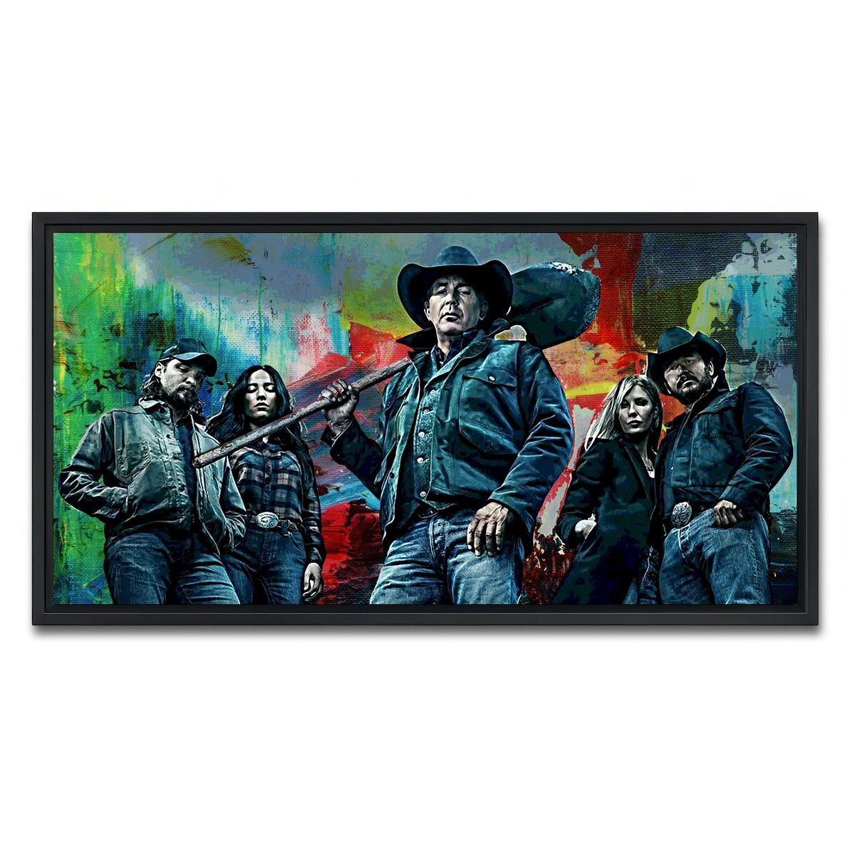 AUTO-MOCKUP WHITE | Yellowstone | 1 Piece | Black Framed Canvas | group=2x1