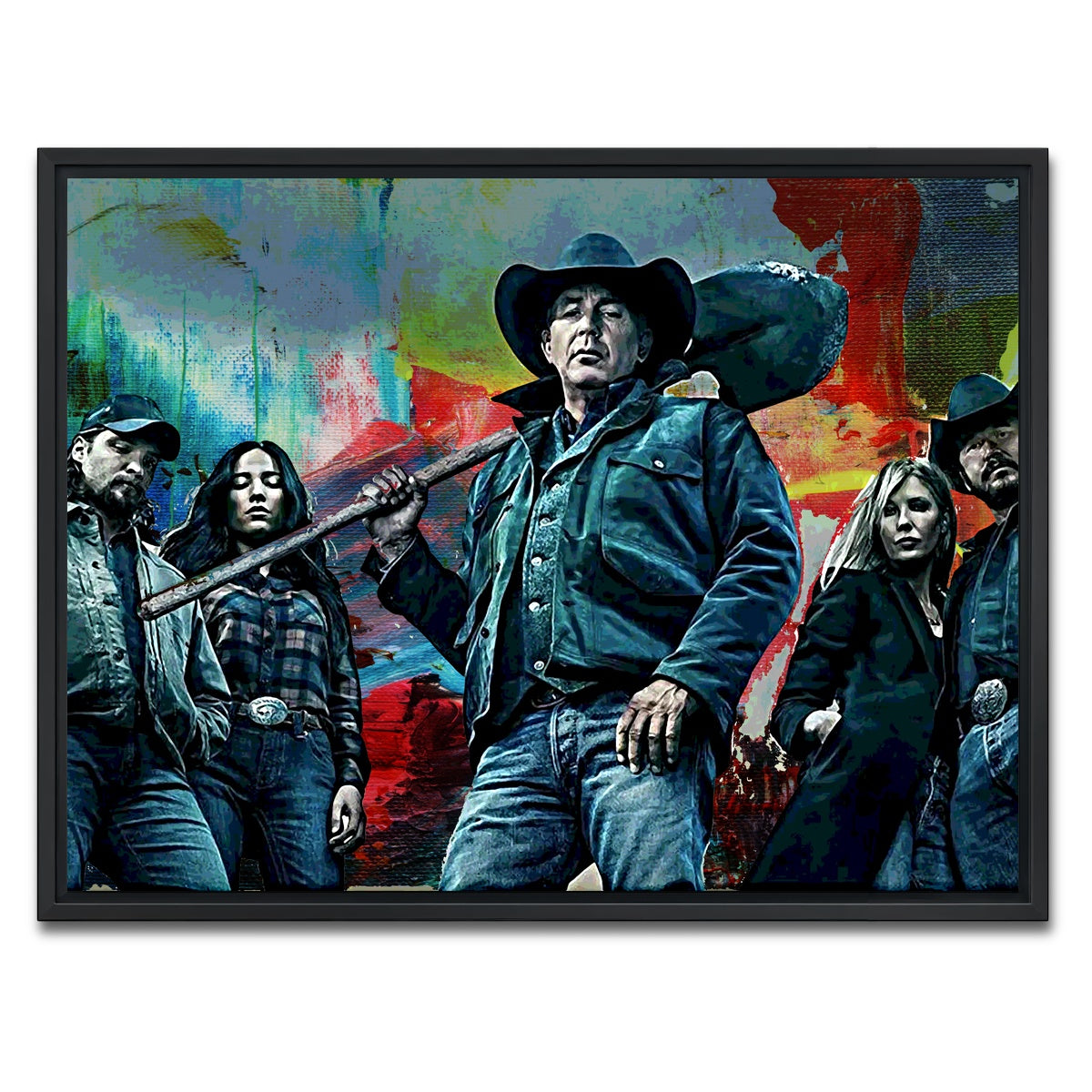 AUTO-MOCKUP WHITE | Yellowstone | 1 Piece | Black Framed Canvas | group=4x3