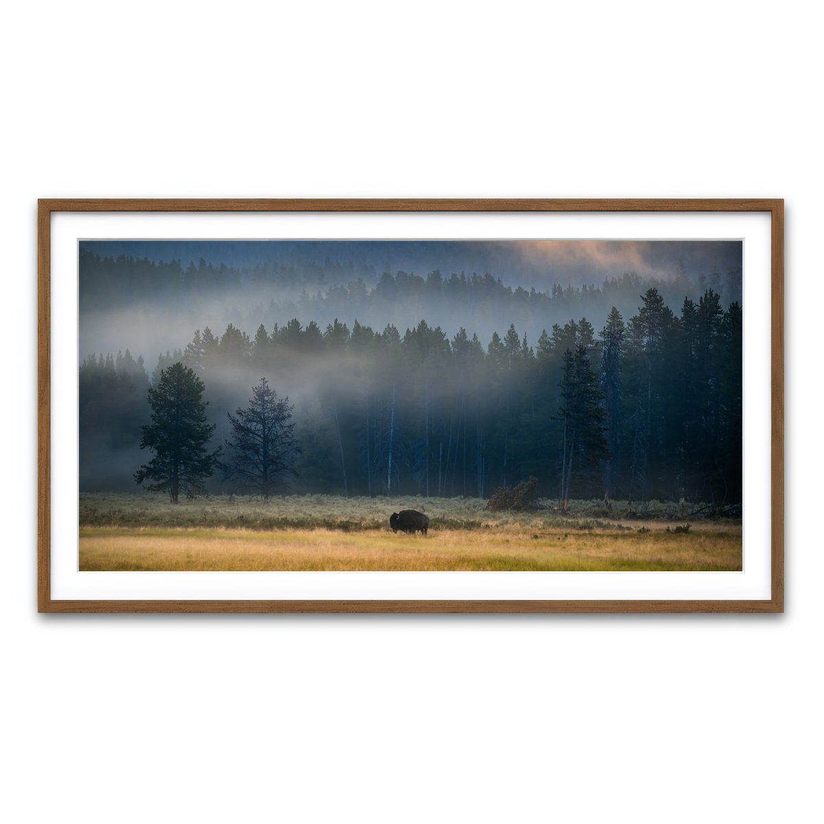 Framed Print 2x1 Walnut