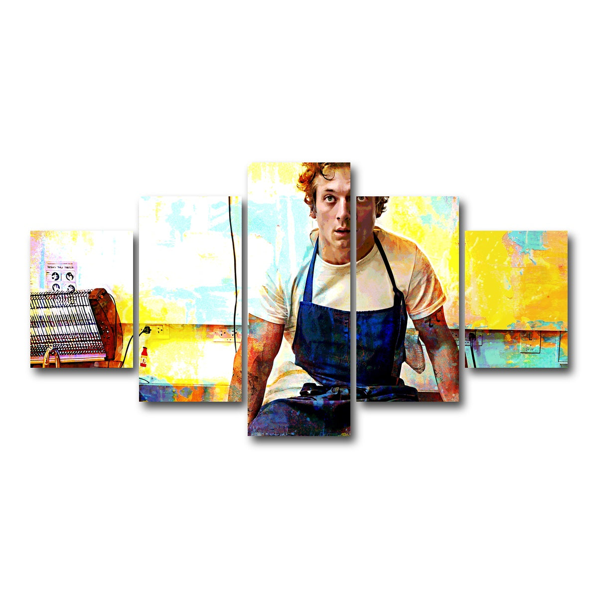 AUTO-MOCKUP WHITE | Yes Chef | 5 Piece | Gallery Wrap Canvas | group=5_short