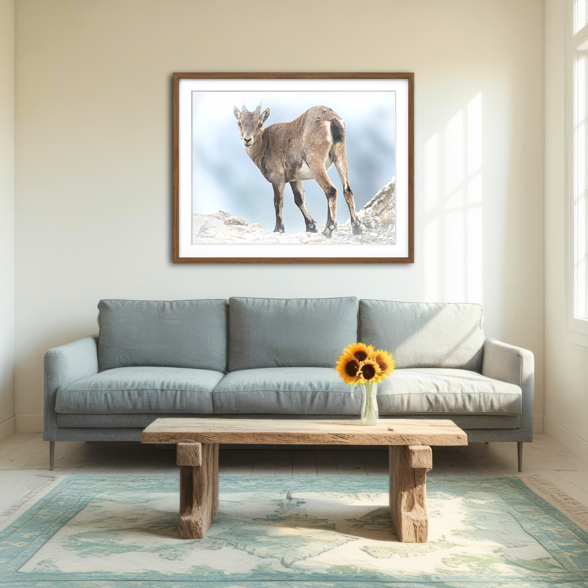 AUTO-MOCKUP ROOM | Yeux Dans les Yeux Wall Art