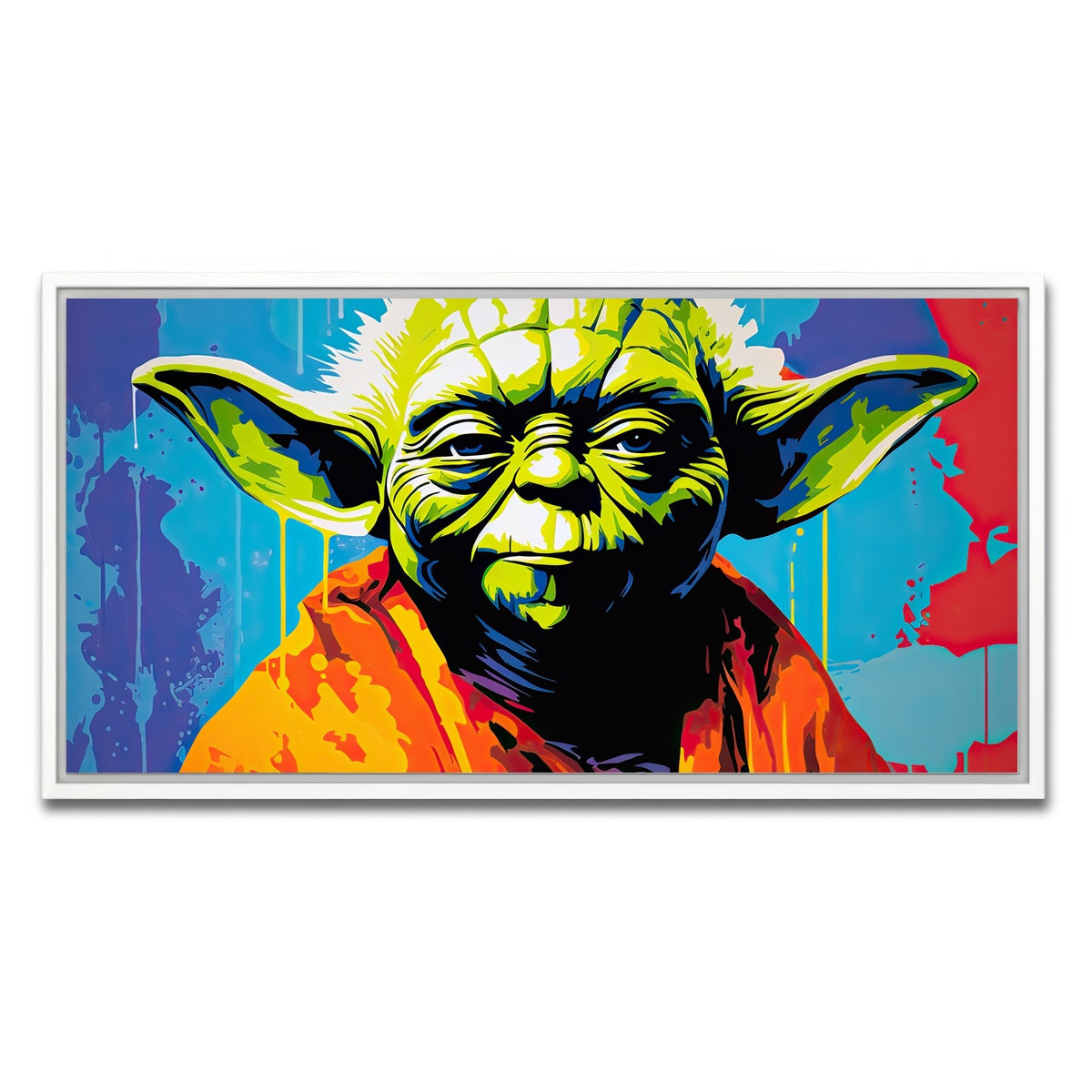AUTO-MOCKUP WHITE | Yoda | 1 Piece | White Framed Canvas | group=2x1