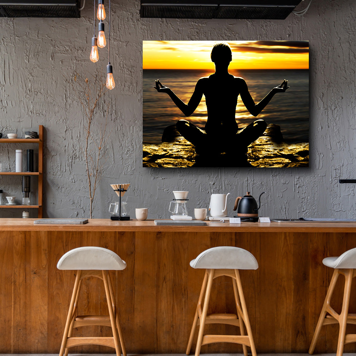 Yoga Silhouette Wall Art