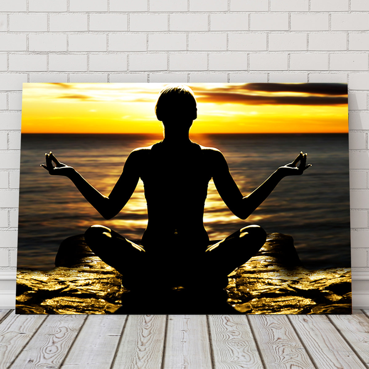 Yoga Silhouette Wall Art