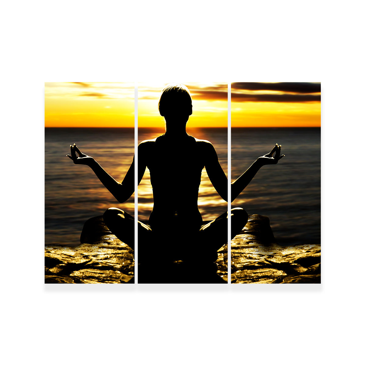 Yoga Silhouette Wall Art