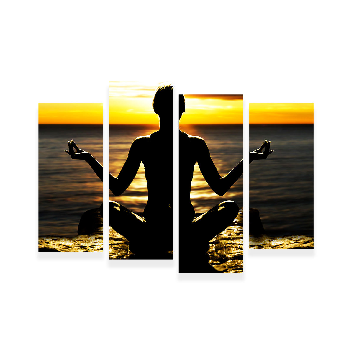 Yoga Silhouette Wall Art