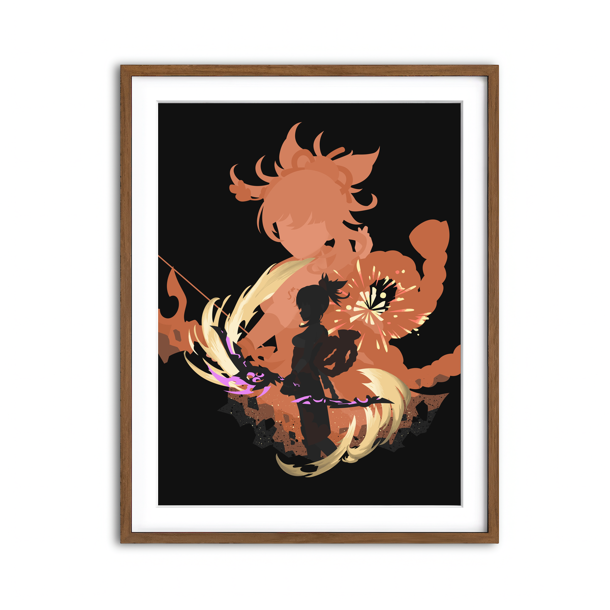 Framed Print 3x4 Walnut