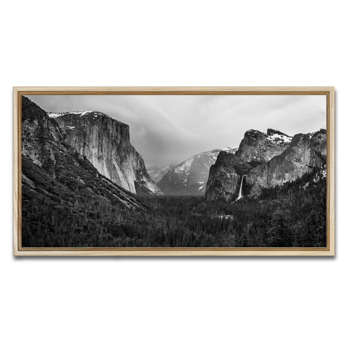 AUTO-MOCKUP WHITE | Yosemite Valley | 1 Piece | Natural Framed Canvas | group=2x1