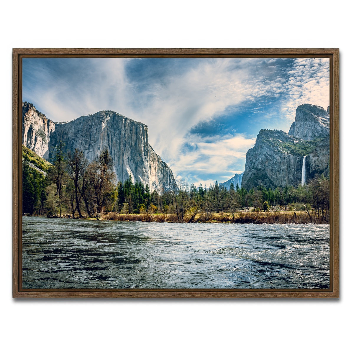 AUTO-MOCKUP WHITE | Yosemite | 1 Piece | Walnut Framed Canvas | group=4x3