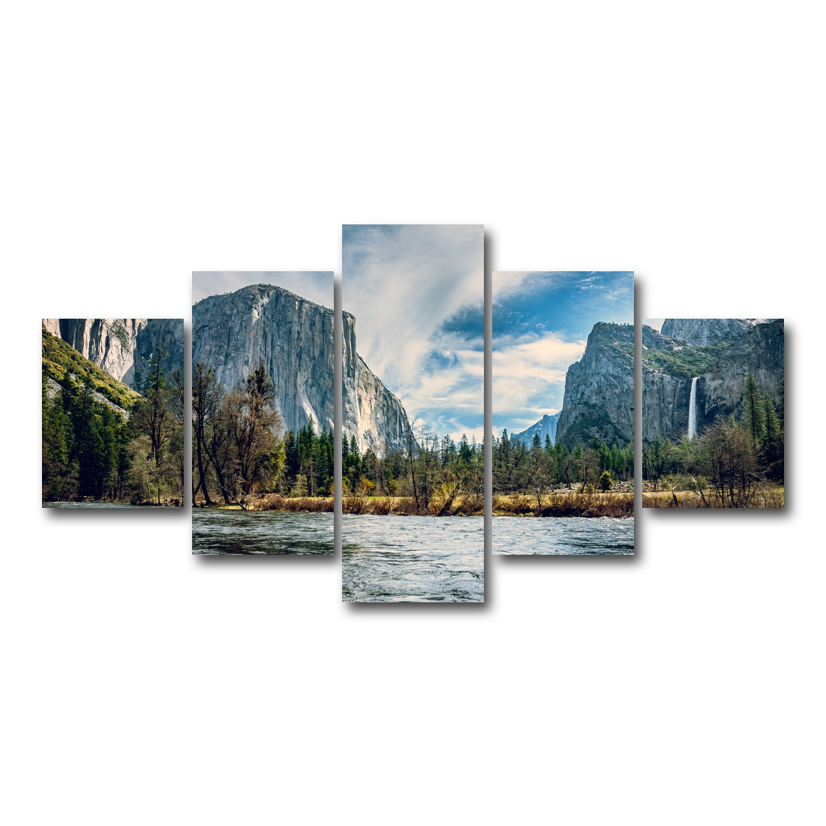 AUTO-MOCKUP WHITE | Yosemite | 5 Piece | Gallery Wrap Canvas | group=5_short
