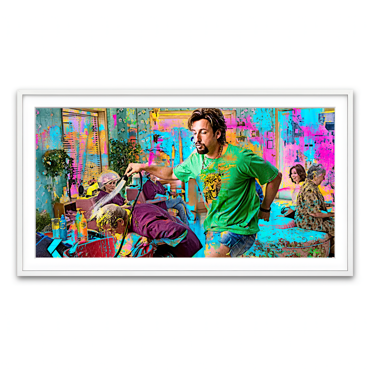 Framed Print 2x1 White