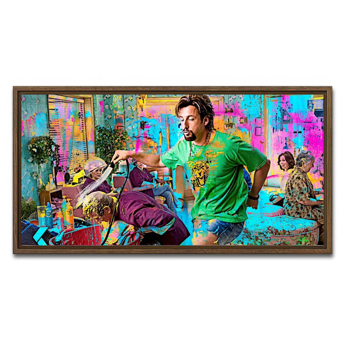 AUTO-MOCKUP WHITE | You Don't Mess with the Zohan | 1 Piece | Walnut Framed Canvas | group=2x1