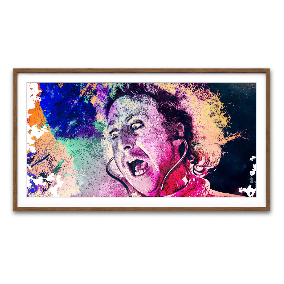 Framed Print 2x1 Walnut