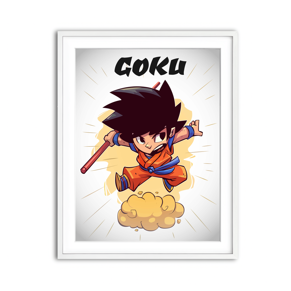 Framed Print 3x4 White