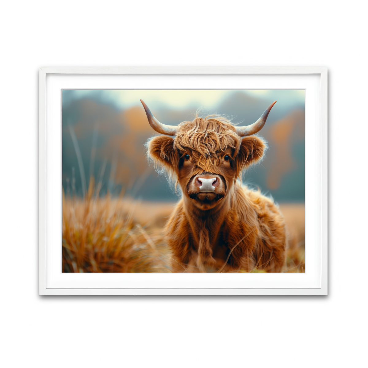 Framed Print 4x3 White