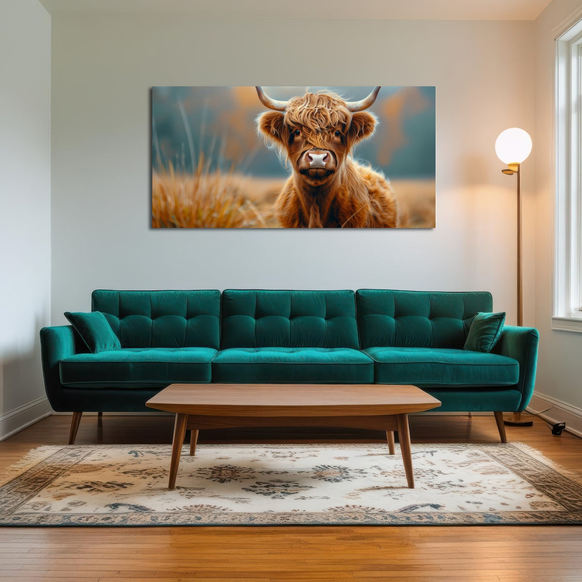 AUTO-MOCKUP ROOM | Young Highland Cow