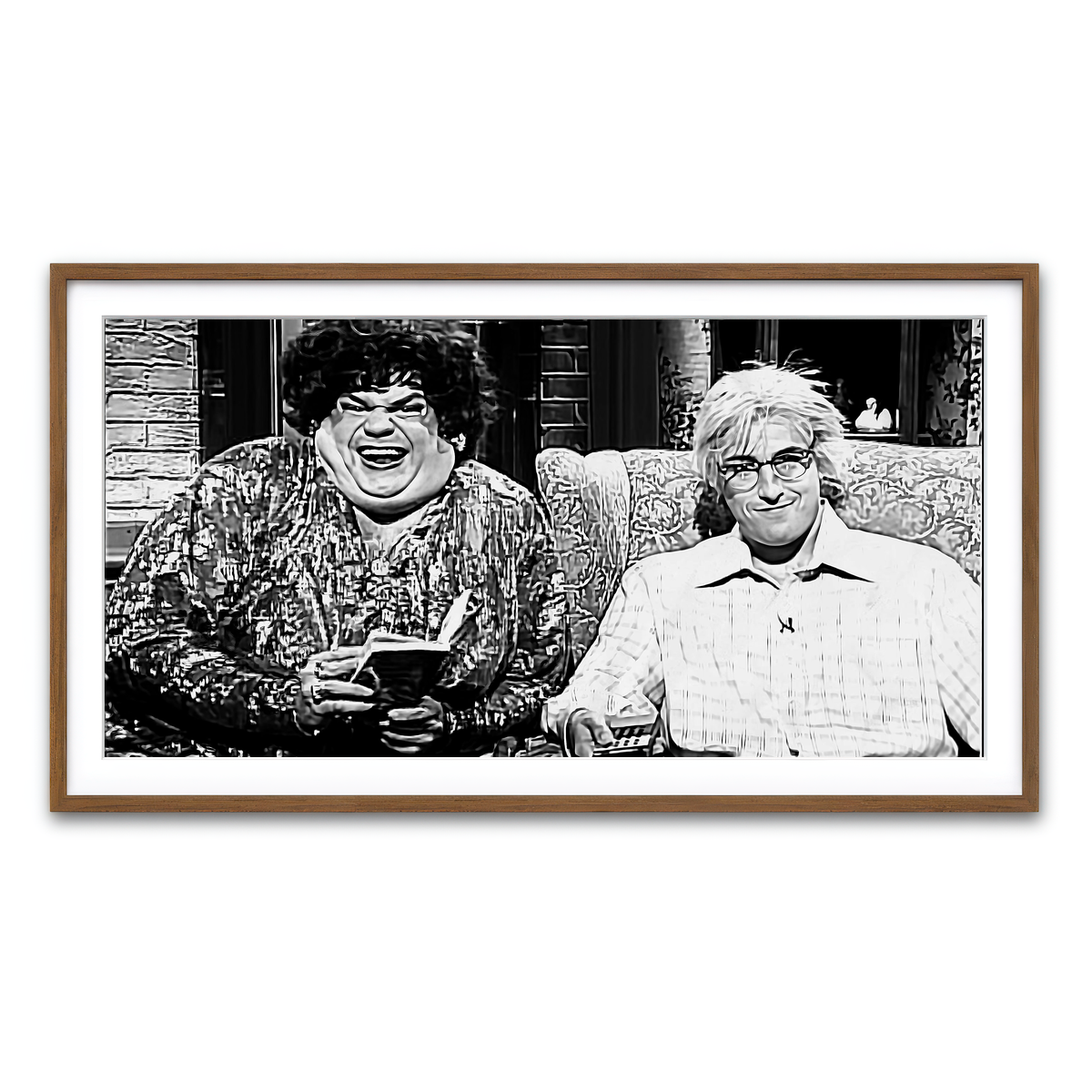 Framed Print 2x1 Walnut