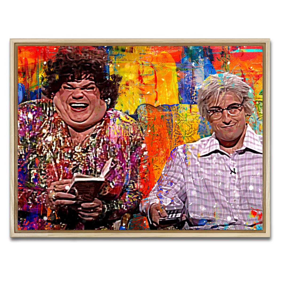 AUTO-MOCKUP WHITE | Zagat's with Hank & Beverly Gelfand | 1 Piece | Natural Framed Canvas | group=4x3