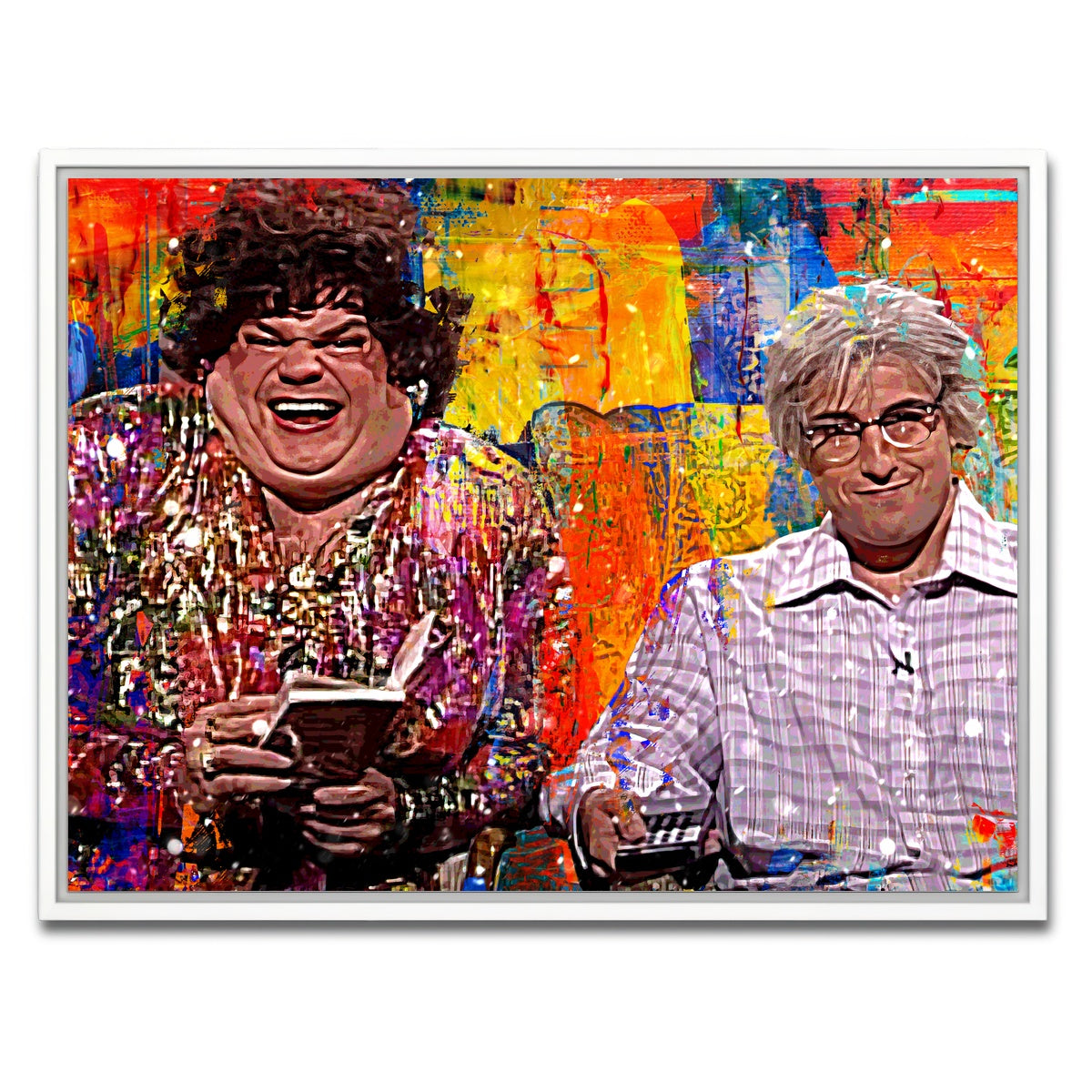 AUTO-MOCKUP WHITE | Zagat's with Hank & Beverly Gelfand | 1 Piece | White Framed Canvas | group=4x3