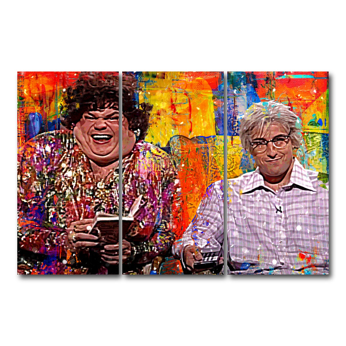 AUTO-MOCKUP WHITE | Zagat's with Hank & Beverly Gelfand | 3 Piece | Gallery Wrap Canvas | group=12x24