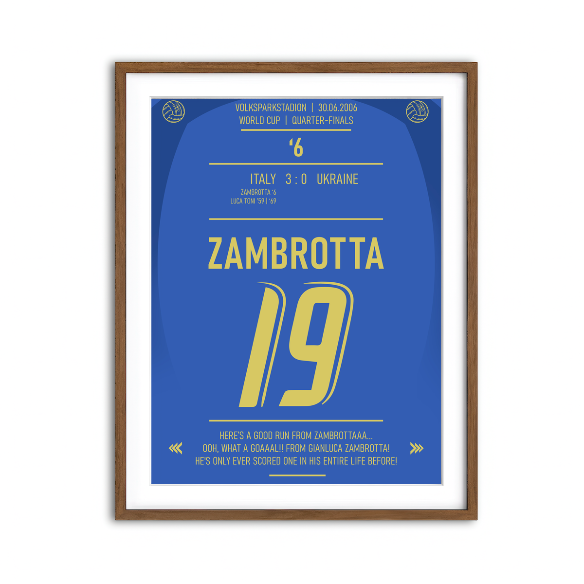 Framed Print 3x4 Walnut