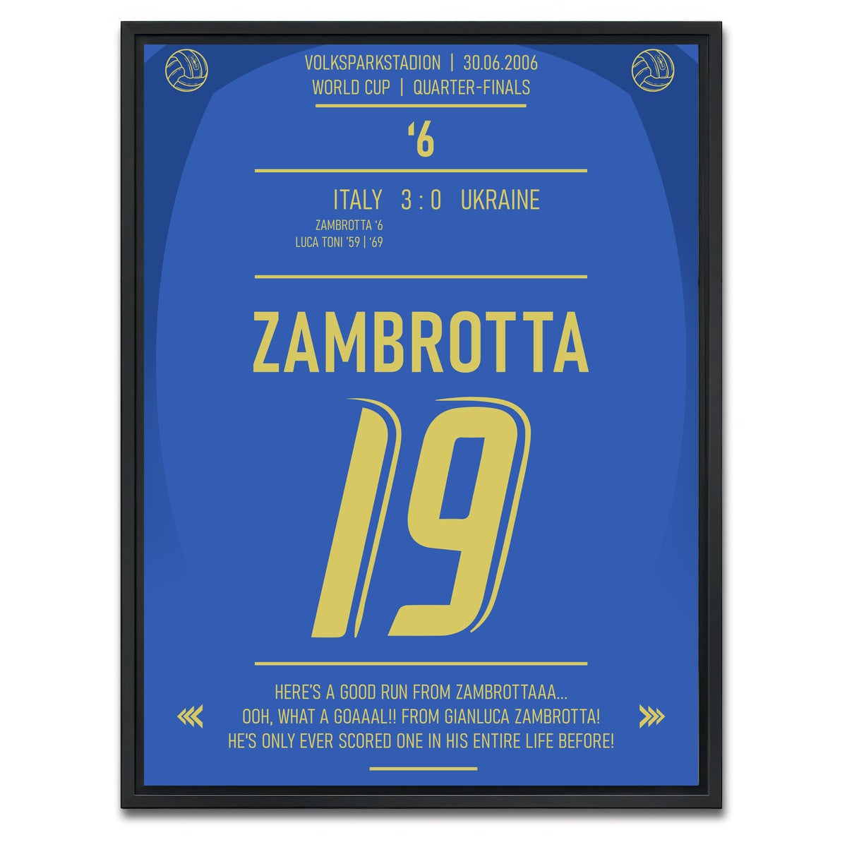 AUTO-MOCKUP WHITE | Zambrotta | 1 Piece | Black Framed Canvas | group=3x4