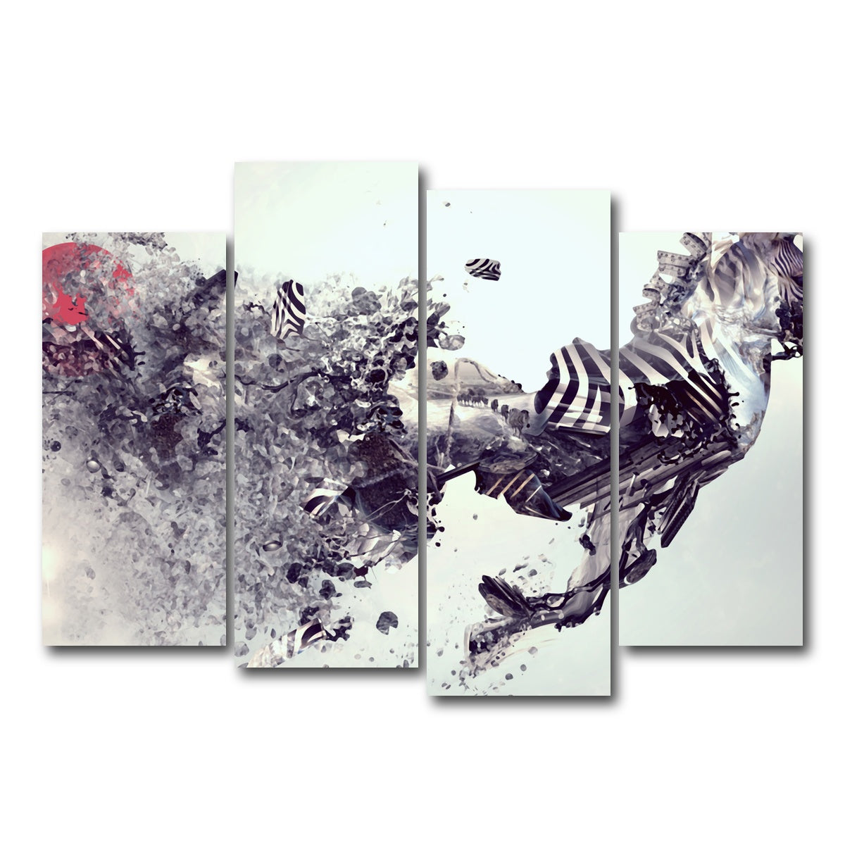 AUTO-MOCKUP WHITE | Zebra Abstract | 4 Piece | Gallery Wrapped | group=4_normal
