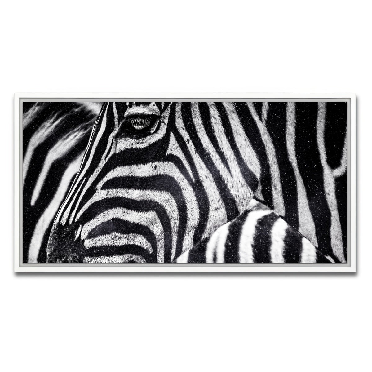AUTO-MOCKUP WHITE | Zebra | 1 Piece | White Framed Canvas | group=2x1