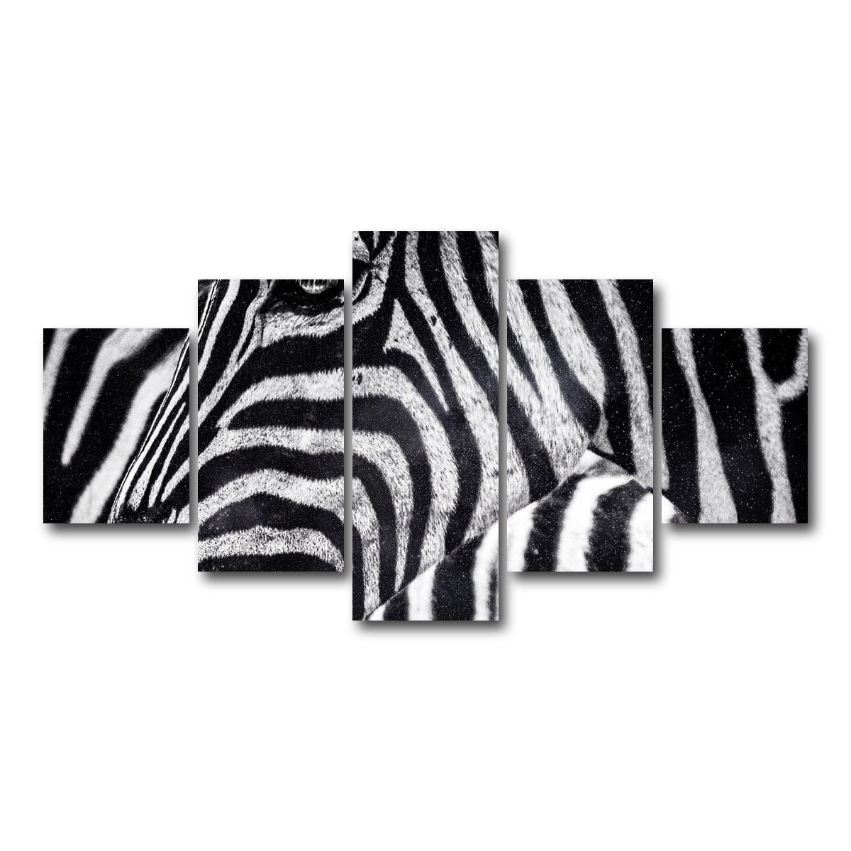 AUTO-MOCKUP WHITE | Zebra | 5 Piece | Gallery Wrap Canvas | group=5_short