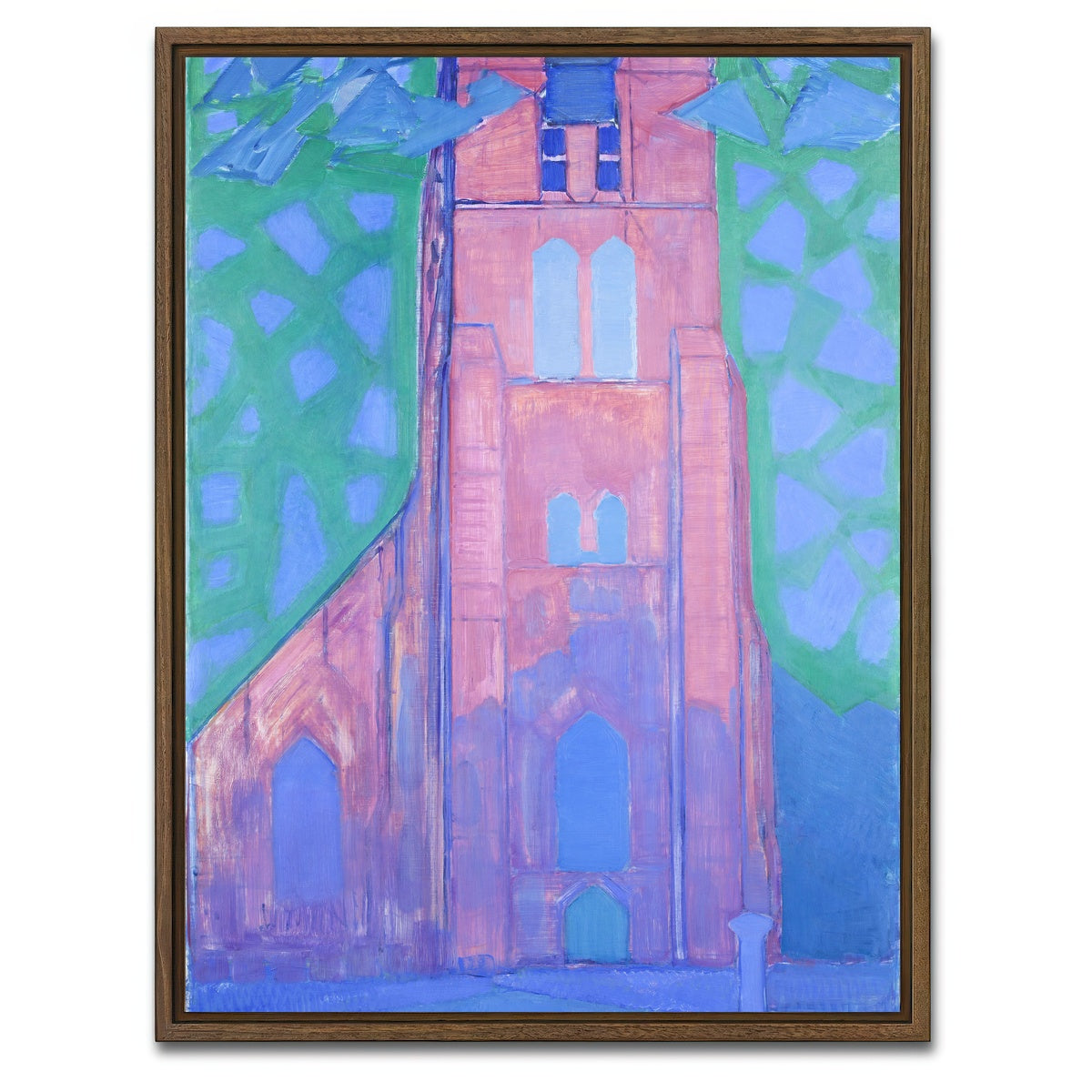 AUTO-MOCKUP WHITE | Zeeuwsche kerktoren | 1 Piece | Walnut Framed Canvas | group=3x4