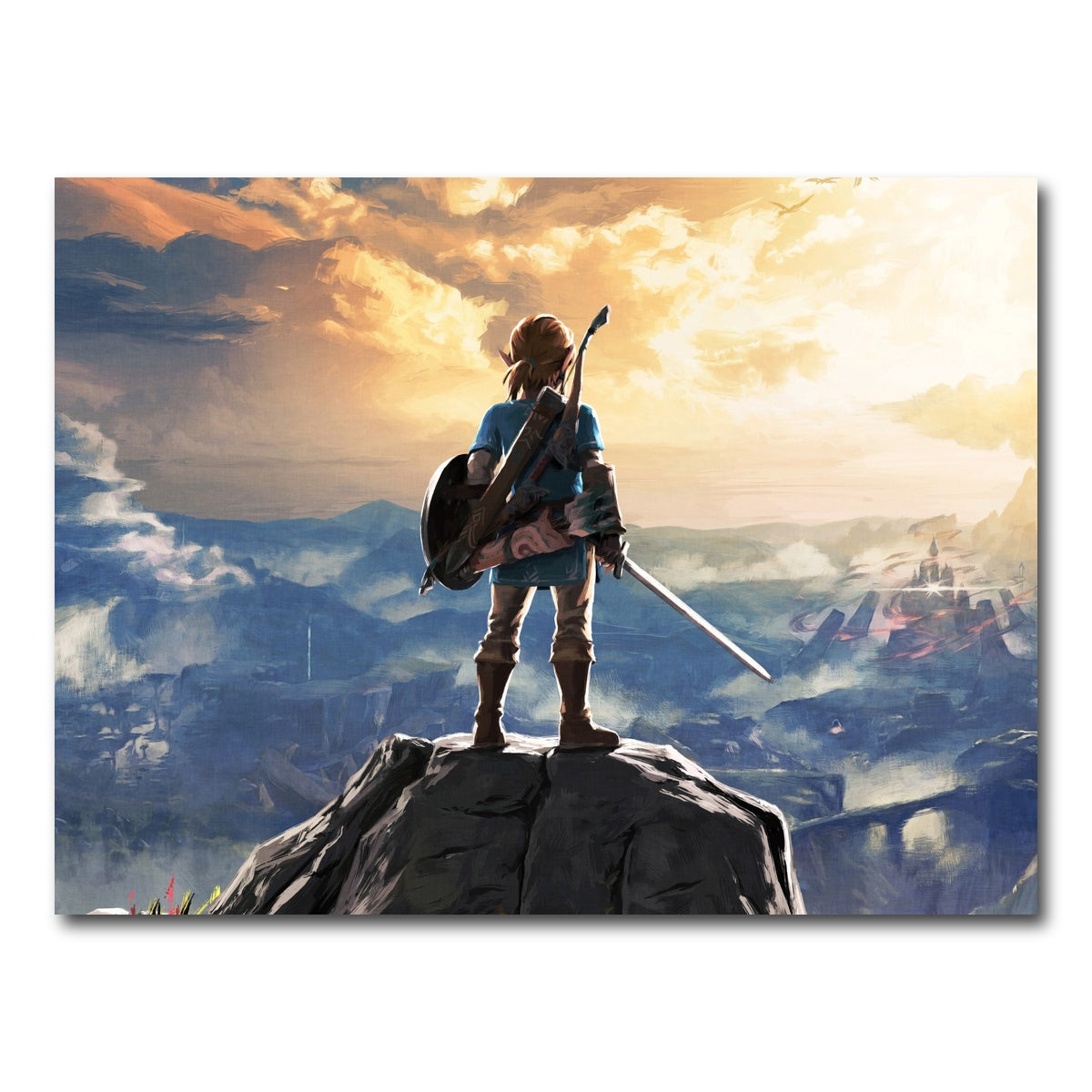 AUTO-MOCKUP WHITE | Zelda Breath of the Wild | 1 Piece | Gallery Wrapped | group=4x3