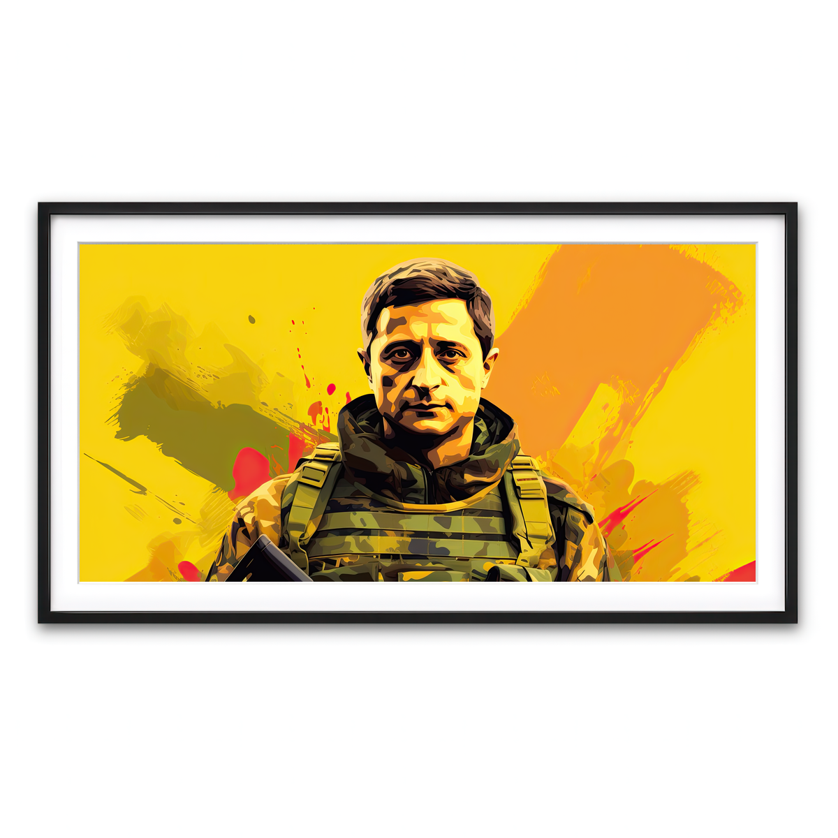 Framed Print 2x1 Black