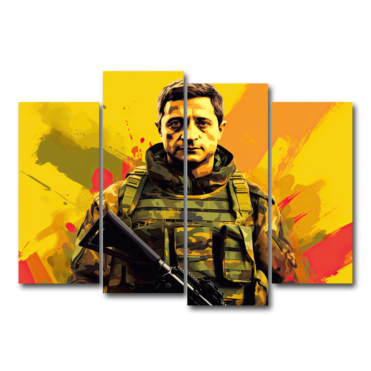 AUTO-MOCKUP WHITE | Zelenskyy | 4 Piece | Gallery Wrap Canvas | group=4_normal