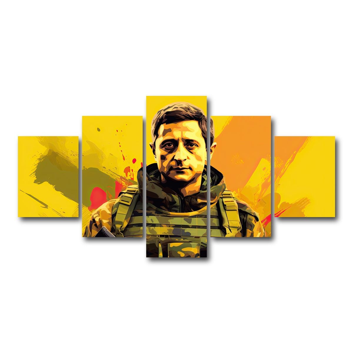 AUTO-MOCKUP WHITE | Zelenskyy | 5 Piece | Gallery Wrap Canvas | group=5_short