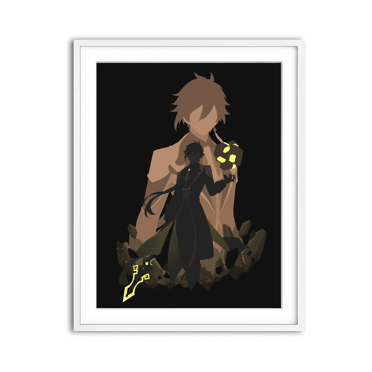 Framed Print 3x4 White