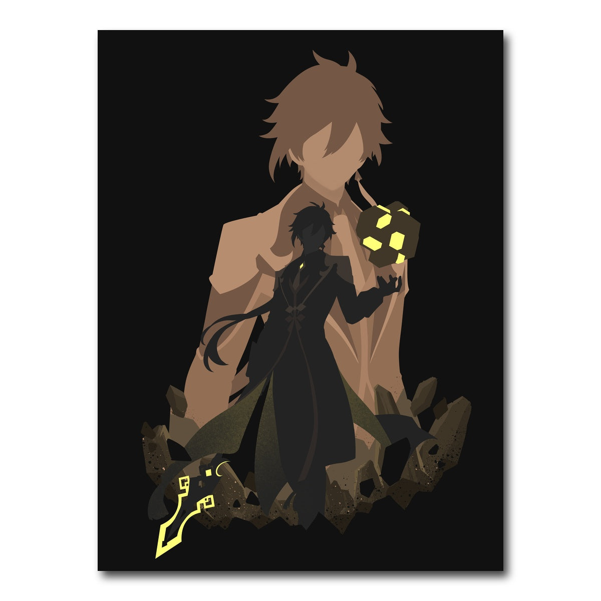 AUTO-MOCKUP WHITE | Zhongli | 1 Piece | Gallery Wrap Canvas | group=3x4