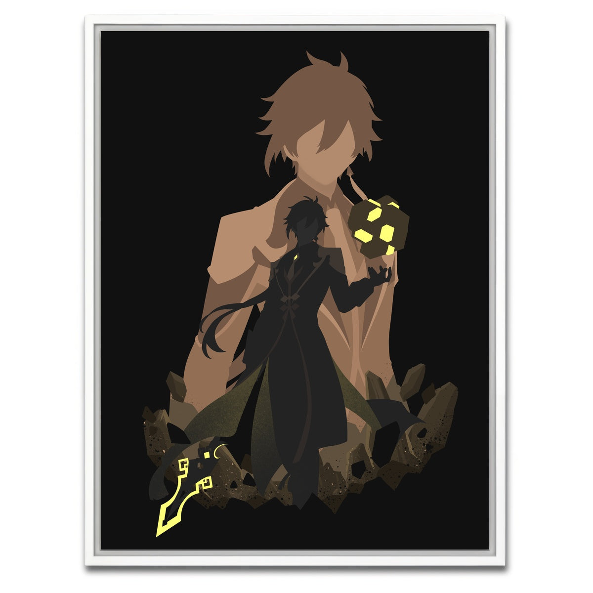 AUTO-MOCKUP WHITE | Zhongli | 1 Piece | White Framed Canvas | group=3x4