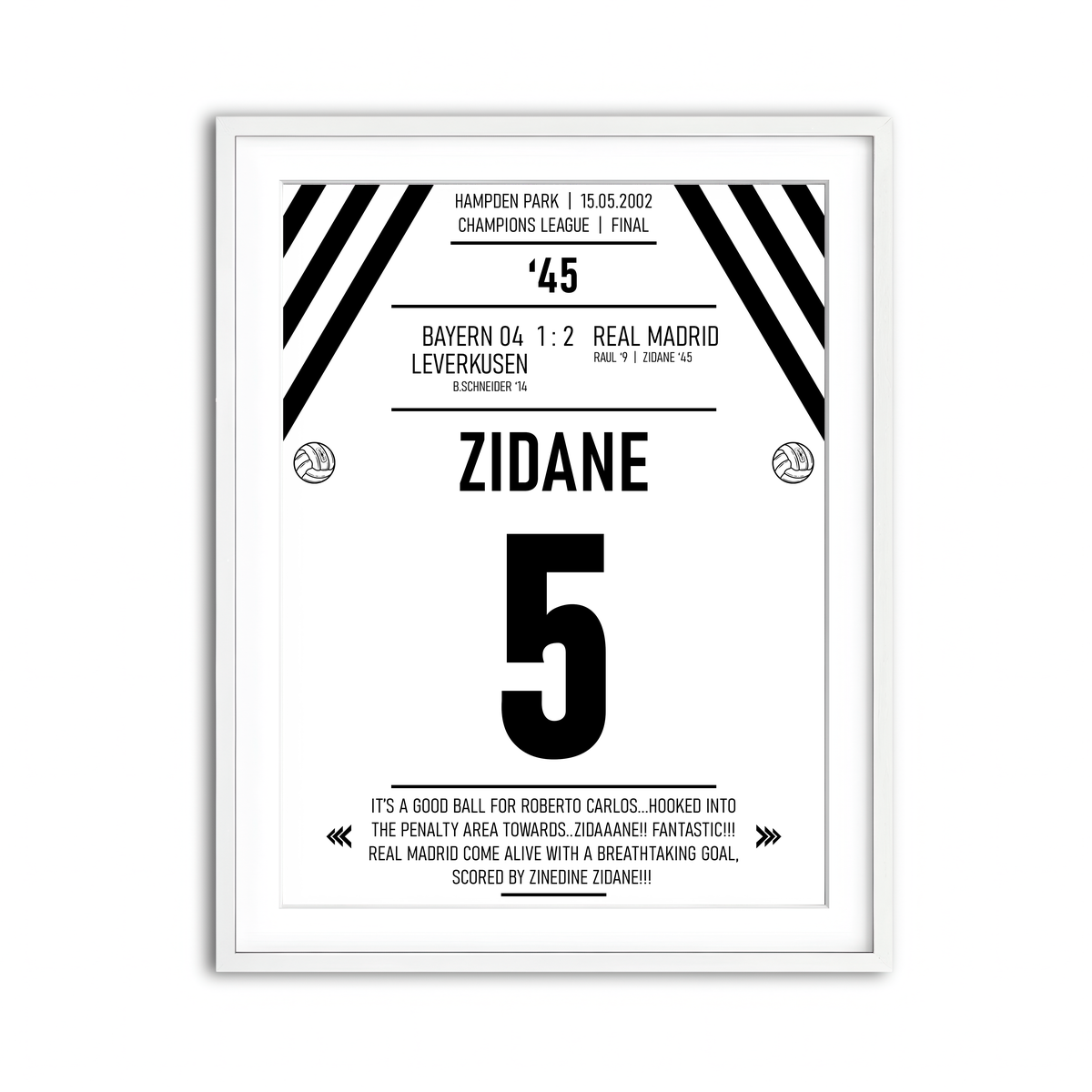 Framed Print 3x4 White