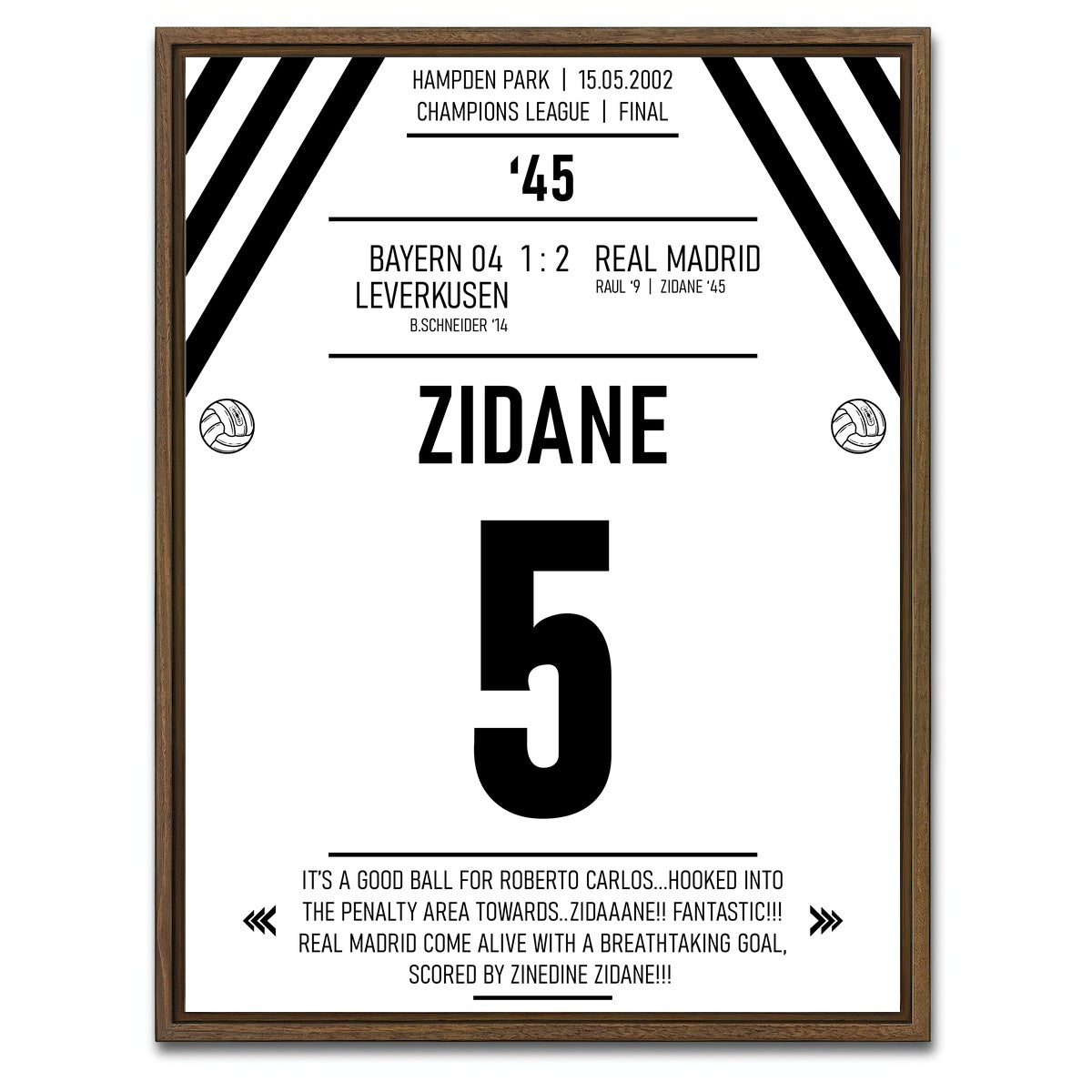AUTO-MOCKUP WHITE | Zidane | 1 Piece | Walnut Framed Canvas | group=3x4