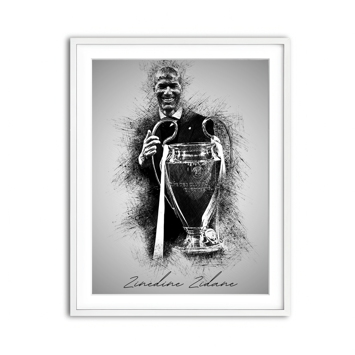 Framed Print 3x4 White