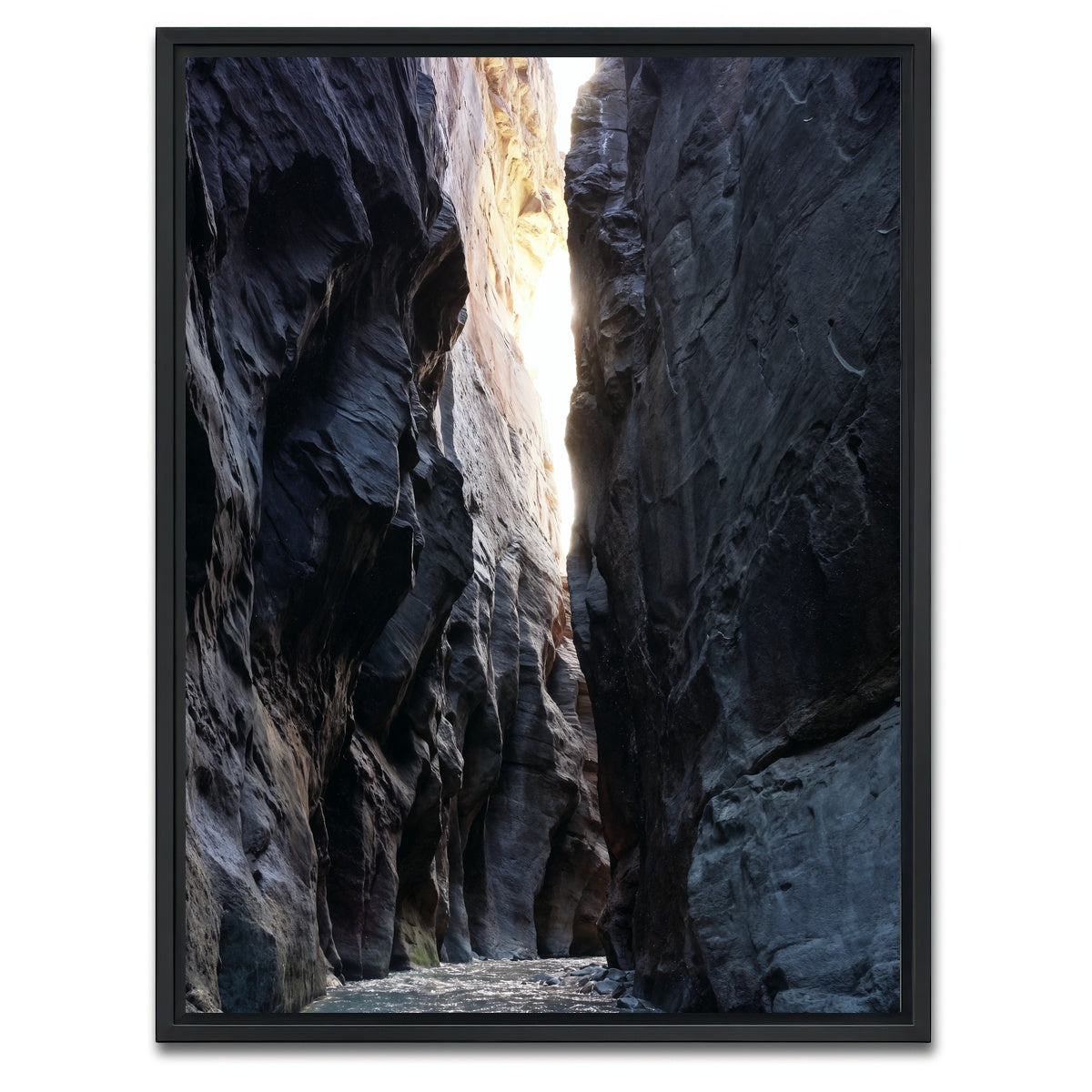 AUTO-MOCKUP WHITE | Zion Narrows | 1 Piece | Black Framed Canvas | group=3x4