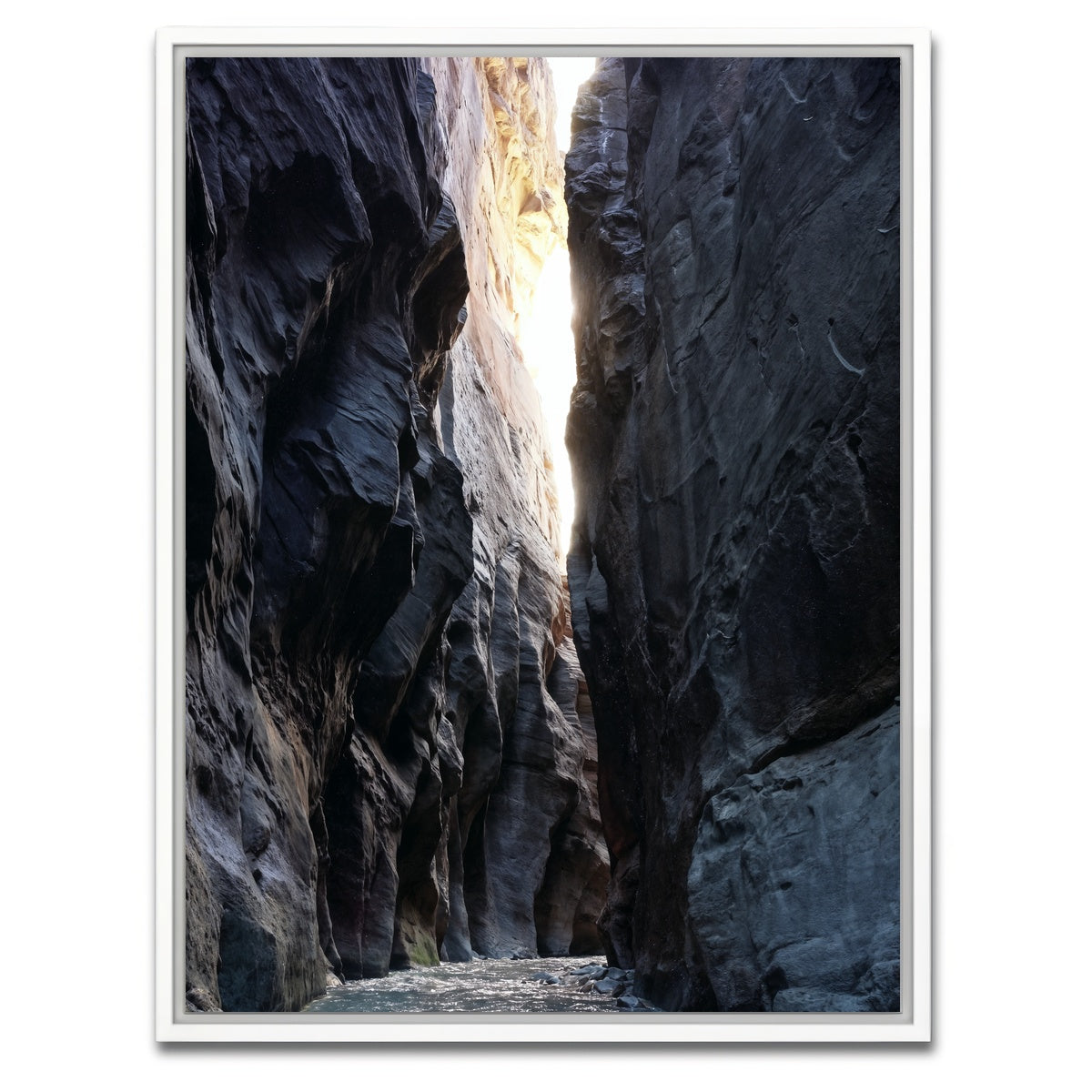 AUTO-MOCKUP WHITE | Zion Narrows | 1 Piece | White Framed Canvas | group=3x4