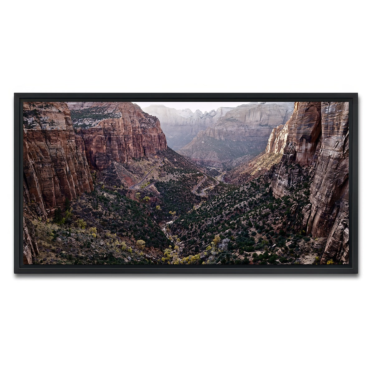 AUTO-MOCKUP WHITE | Zion National Park | 1 Piece | Black Framed Canvas | group=2x1
