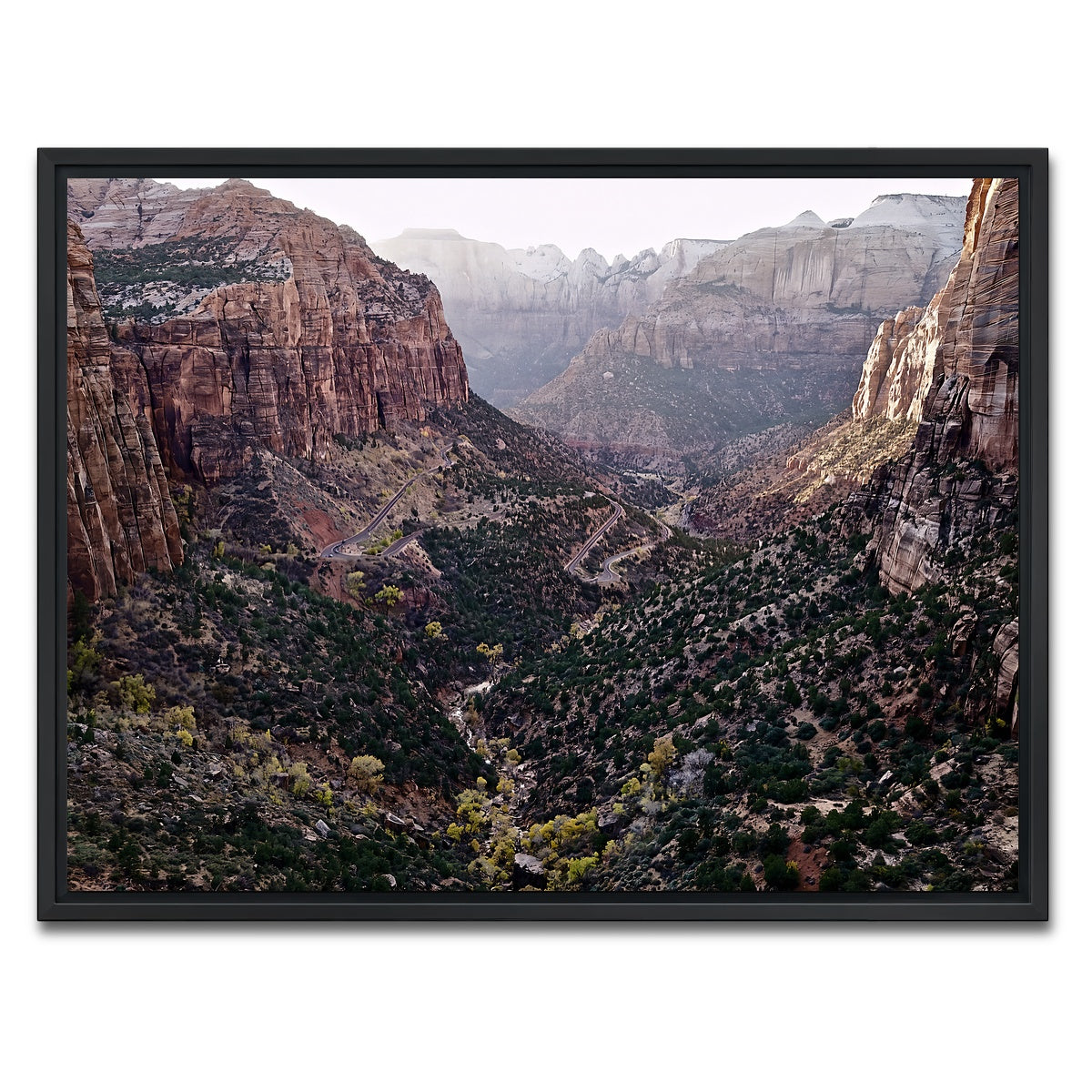 AUTO-MOCKUP WHITE | Zion National Park | 1 Piece | Black Framed Canvas | group=4x3