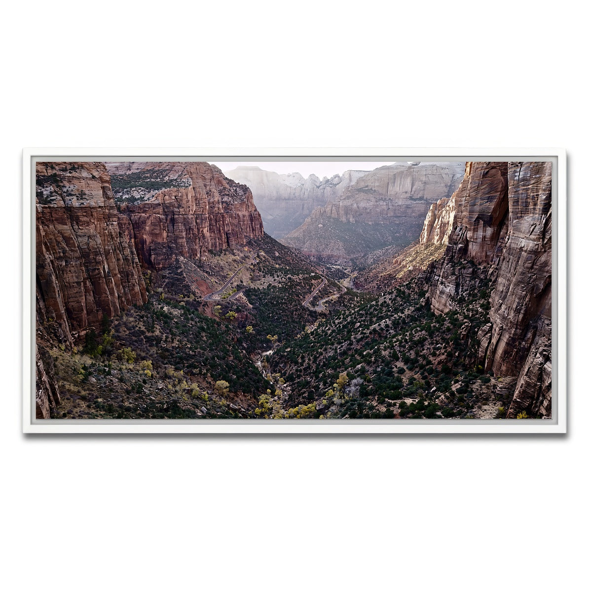 AUTO-MOCKUP WHITE | Zion National Park | 1 Piece | White Framed Canvas | group=2x1
