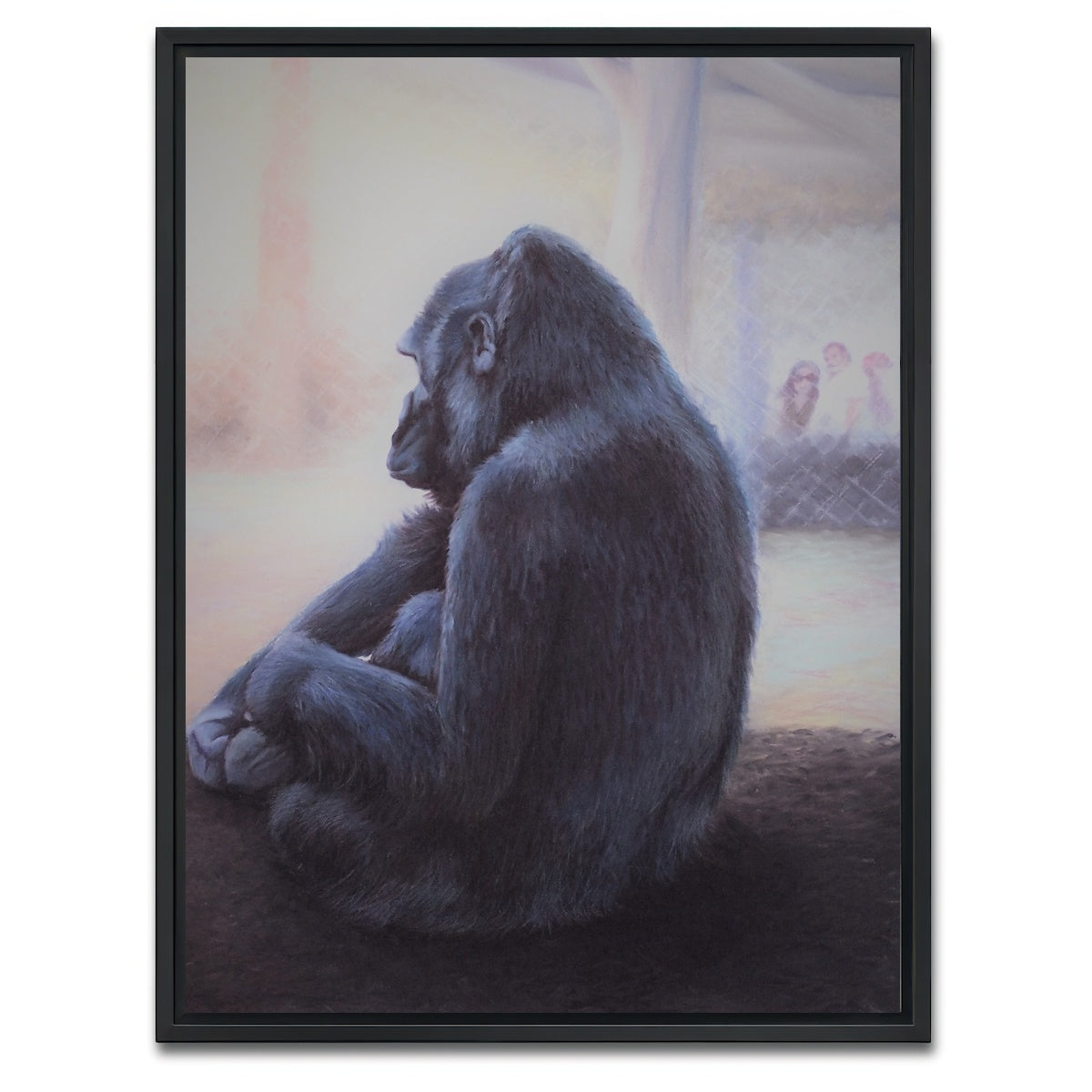 AUTO-MOCKUP WHITE | Zoo Blues | 1 Piece | Black Framed Canvas | group=3x4