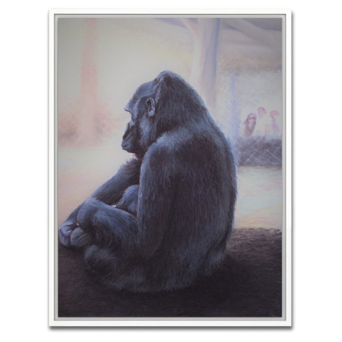 AUTO-MOCKUP WHITE | Zoo Blues | 1 Piece | White Framed Canvas | group=3x4