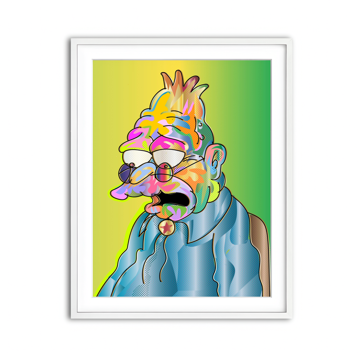 Framed Print 3x4 White