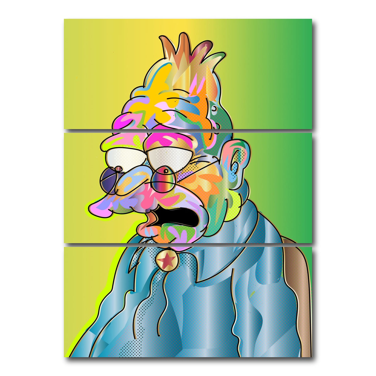 AUTO-MOCKUP WHITE | abe simpson | 3 Piece | Gallery Wrap Canvas | group=8x18_stacked